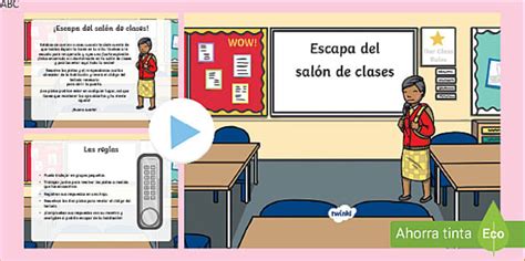 PowerPoint: Juego de escape del salón de clases