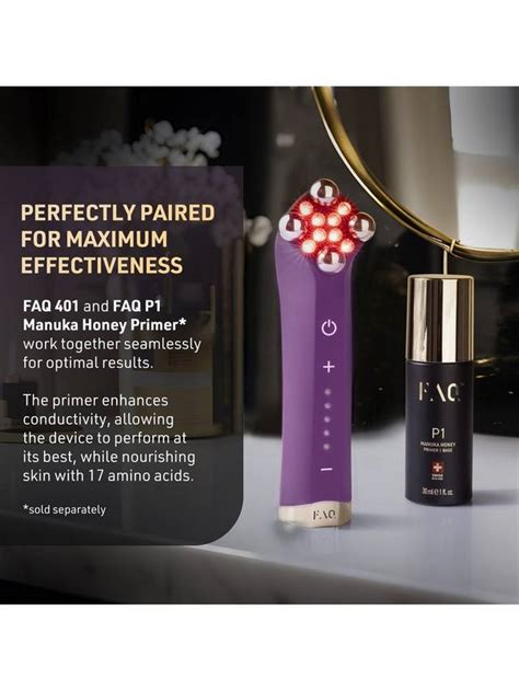 FOREO FAQ™ 401 Dual Microcurrent LED Face & Neck Toning Device