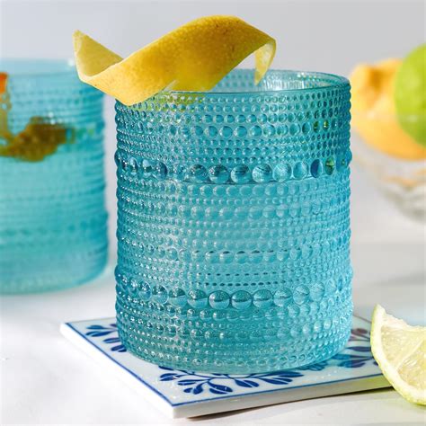 Amazon.com: Kate Aspen Hobnail Beaded Drinking Glasses Vintage ...