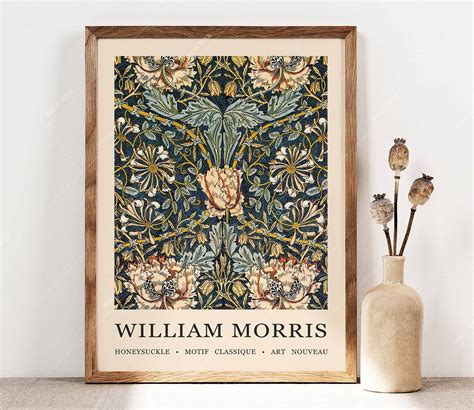 William Morris Print, William Morris Poster, William Morris Honeysuckle ...