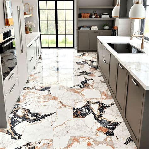 20 Marble Kitchen Floor Ideas That Feel Timeless