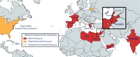 Not the prettiest, but I made a map of native Hebrew modern country ...