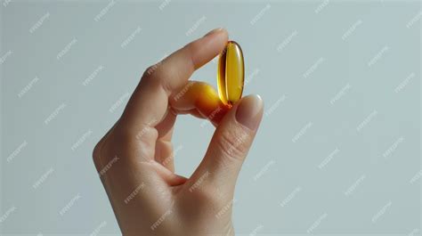 A person holding a pill in their hand suitable for healthcare concepts ...