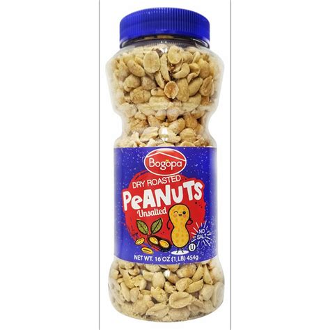 Bogopa Dry Roasted Unsalted Peanuts (16 oz) Delivery or Pickup Near Me ...