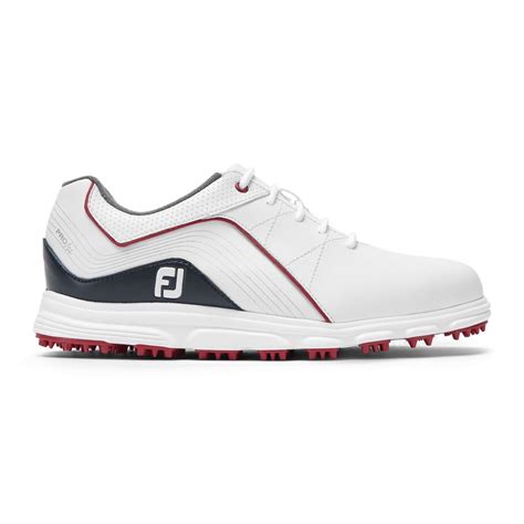 FootJoy Junior Golf Shoes #45028 White/Navy/Red | Scottsdale Golf