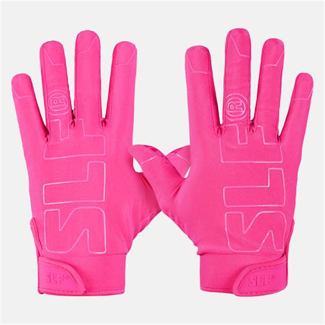 Neon Pink Sticky Football Receiver Gloves – SLEEFS