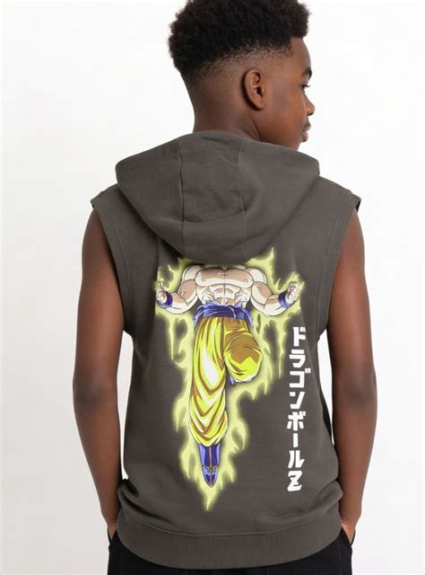 Buy Boys Dragon Ball-Z Printed Hooded T-shirt Online at just Rs. 599.0 ...