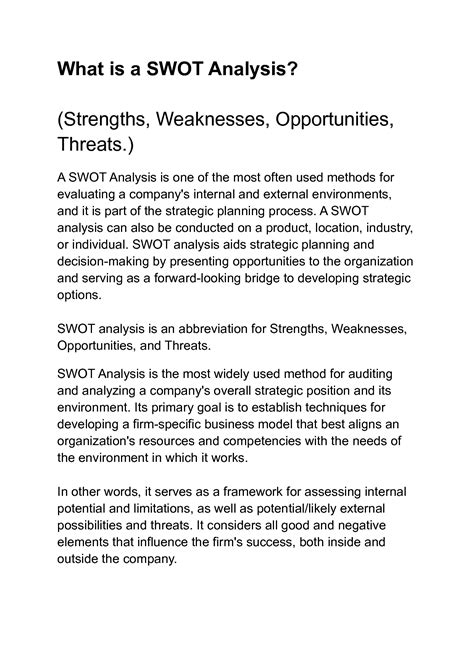 SWOT Analysis Guide 的图像结果