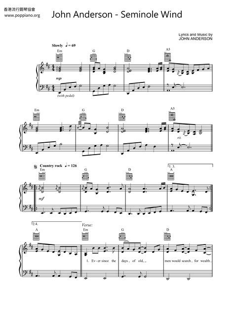 John Anderson-Seminole Wind Sheet Music pdf, - Free Score Download ★