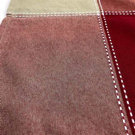 Red Checked Fabric Tablecloth