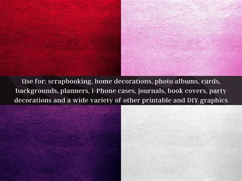 14 Digital Leather Texture | Leather Digital Paper Set 2 | Scrapbook ...