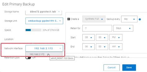PowerProtect Data Manager: When configuring backup policies, some Data ...