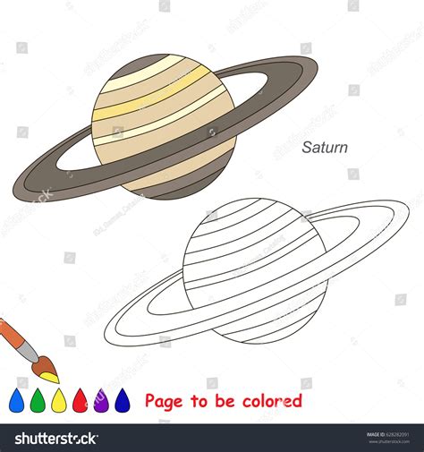 Planet Saturn Color
