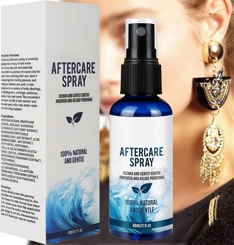 Piercing Aftercare Spray, Sterile Saline Solution Spray, Piercing ...