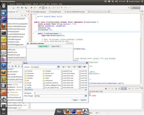 File Chooser Java Tutorial 的图像结果