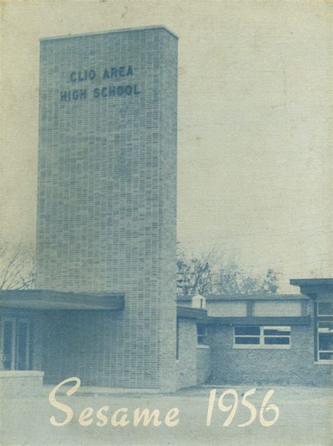 1956 yearbook from Clio High School from Clio, Michigan for sale
