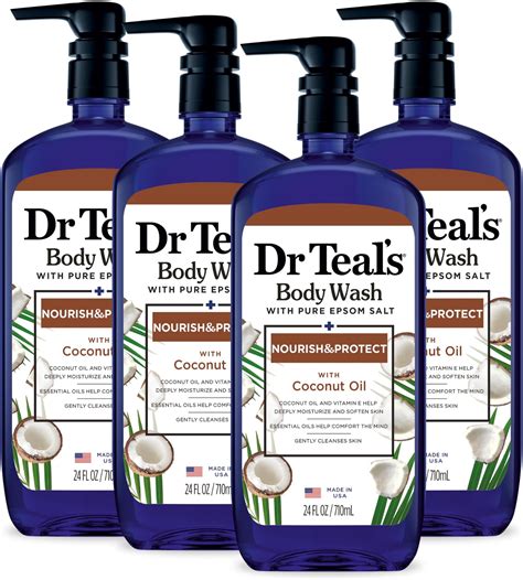 Amazon.com : Dr Teal's Body Wash with Pure Epsom Salt, Glow & Radiance ...