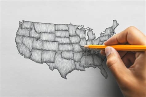 America Map Drawing 的图像结果
