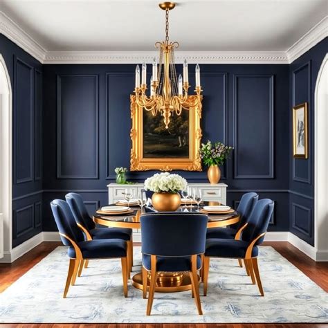20 Navy Blue Dining Room Ideas with Bold Charm