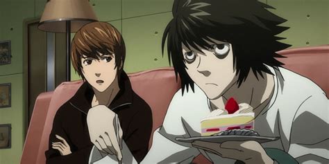 L Death Note Eating Cake Pin On Death Note