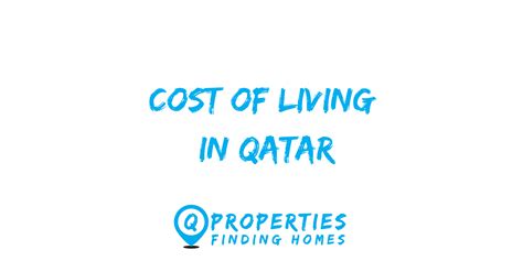 cost of living in qatar