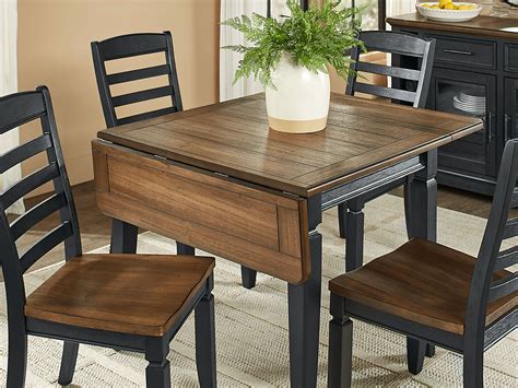 Country Lane Black Drop Leaf Dining Table | Rooms to Go