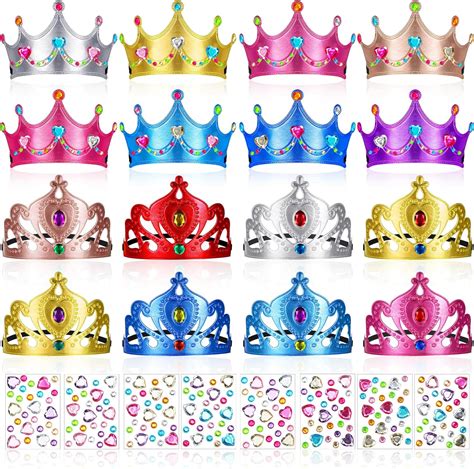 Buy Yaomiao 44 Pcs Foam Crowns Set for Kids Princess Tiaras Crowns ...