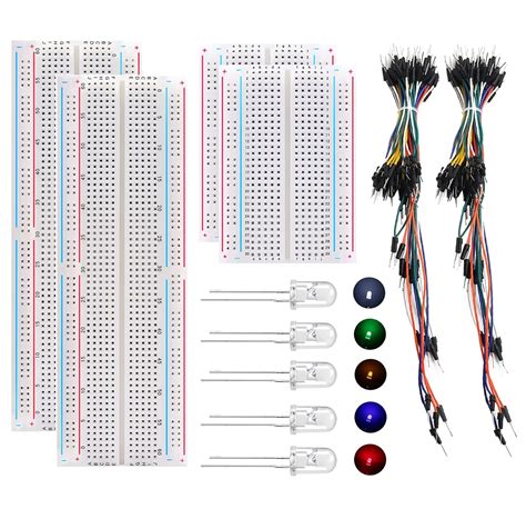 Tnuocke Solderless Breadboard Kit with 184 Pcs, India | Ubuy