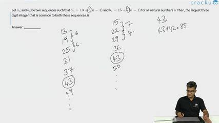 [Video] Let a_{n} and b_{n} be two sequences such that a_{n}=13+6(n-1 ...