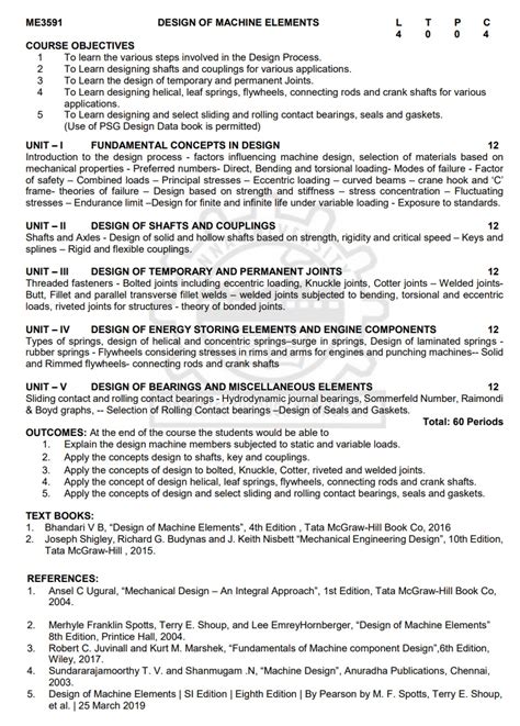 Design of Machine Elements - ME3591 5th semester Mechanical Dept | 2021 ...