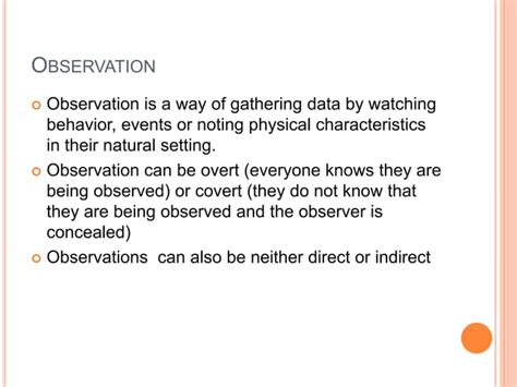 Observation Method of Data Collection 的图像结果