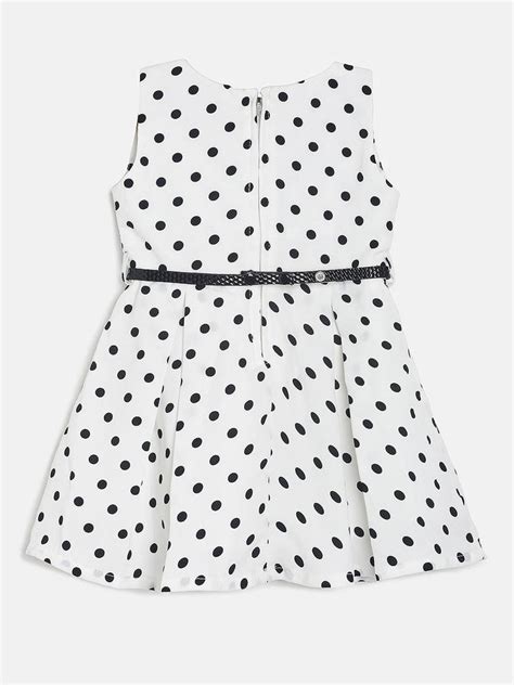 Buy Girls Off White Regular Dress,Belt With Shrug | Peppermint