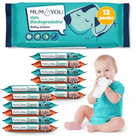 Mum And You Baby Wipes Multipack 672 Biodegradable Wet Wipes ...