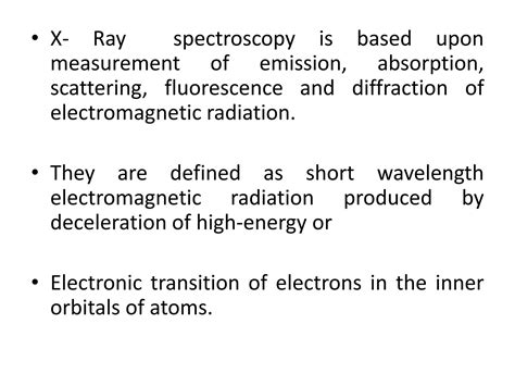 SOLUTION: X rays spectroscopy - Studypool