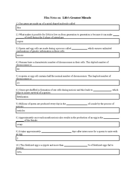 Life's Greatest Miracle - Film Notes on: Life’s Greatest Miracle 1 ...