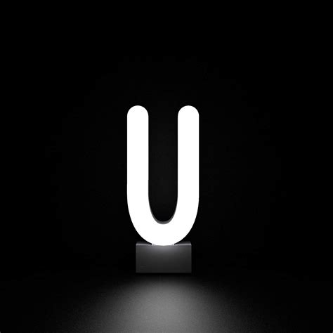 Neon Letter U PNG 的图像结果