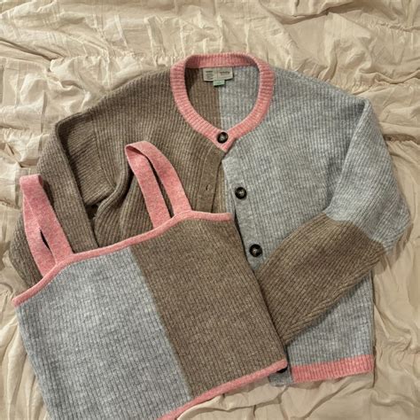 Anthropologie Matching sweater set size small - Depop