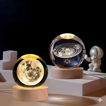Buy CANDY KART Crystal Ball Universe & Moon Night Light Combo Home ...