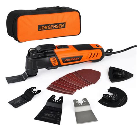 Snapklik.com : JORGENSEN Oscillating Tool 5Oscillation Angle, 4 Amp Oscillating Multi Tools Saw ...