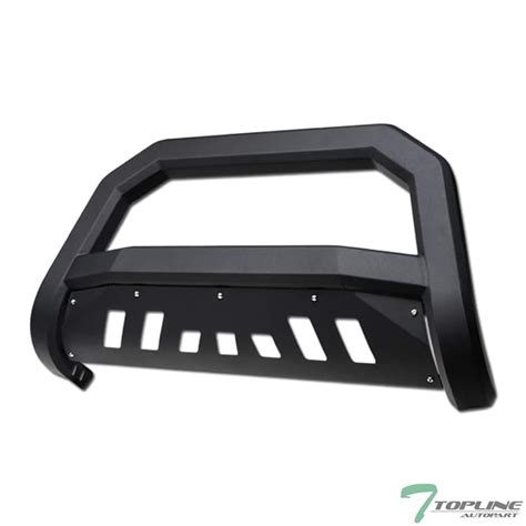 Buy TLAPS Matte Black AVT Style Bull Bar Brush Push Front Bumper Grill ...