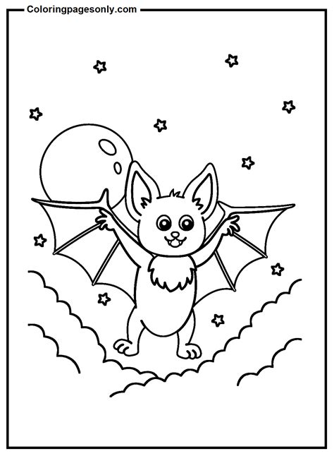 Free Printable Kids Bats Coloring Pages