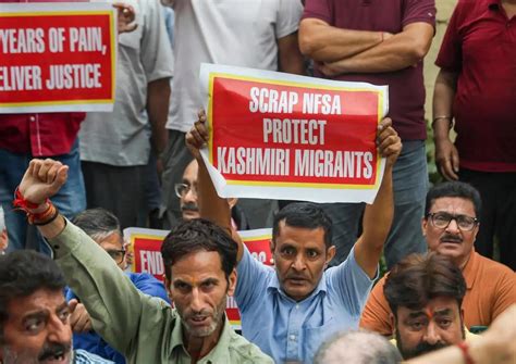 Kashmiri Pandits protest relief rations' merger into food security act ...