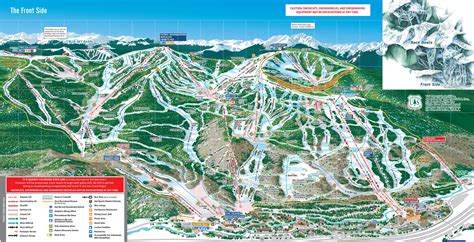 Full size piste map for Vail