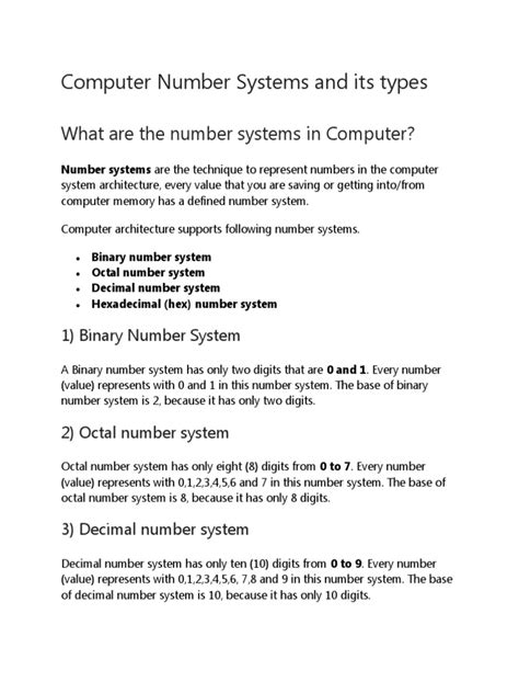 Number System in Computer Examples 的图像结果