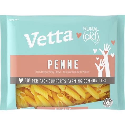 Calories in Vetta Smart Protein Penne Pasta Calorie Counter Australia