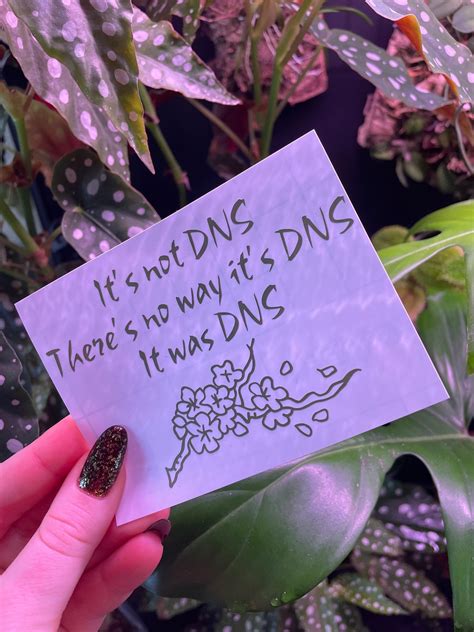 It’s Always DNS Haiku Meme Sticker Information Technology - Etsy