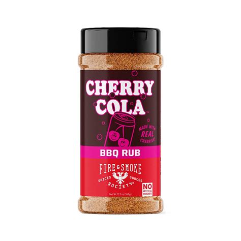 Amazon.com : Fire & Smoke Society Cherry Cola BBQ Dry Rub Seasoning for ...