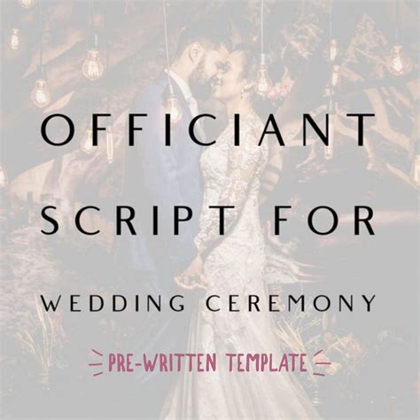 Non Traditional Wedding Script