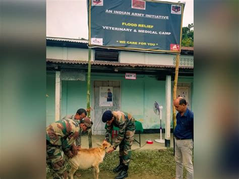 Assam floods: Indian Army organises medical camp in Helacha village