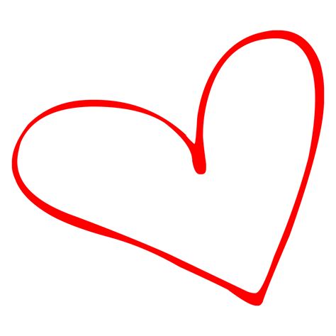 Heart Shape Outline on Transparent Background 18717840 PNG